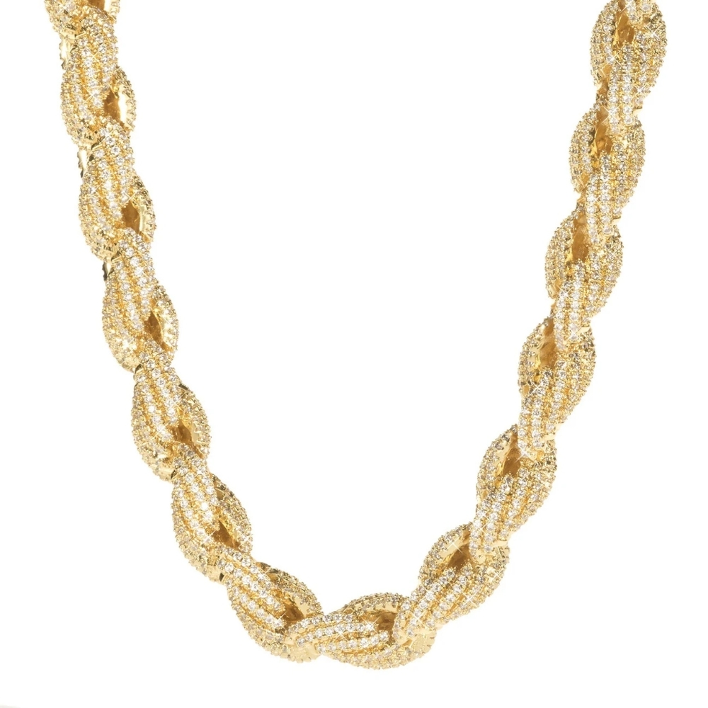10MM ICED ROPE CHAIN